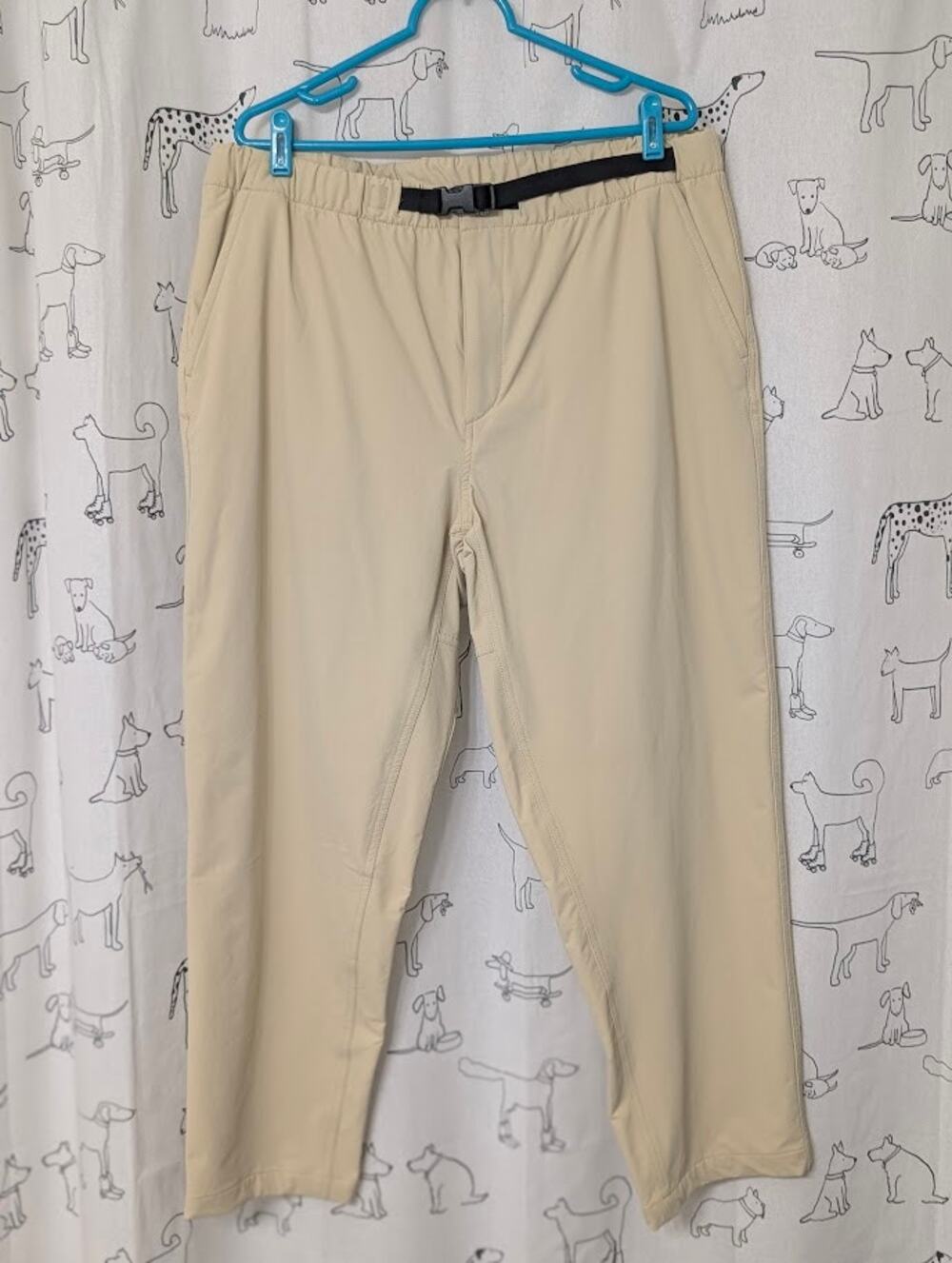 The North Face Tech Easy Pants Mens XL Belted Khaki Hiking Gorpcore Outdoors